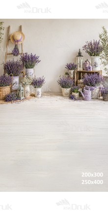Tło fotograficzne „Lawendowy zakątek w stylu prowansalskim” | 4210